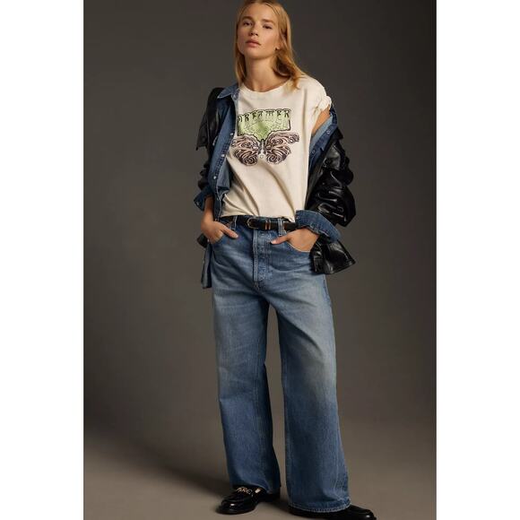 Sun Keep x Anthropologie Dreamer Graphic Tee - New Medium - Picture 4 of 5